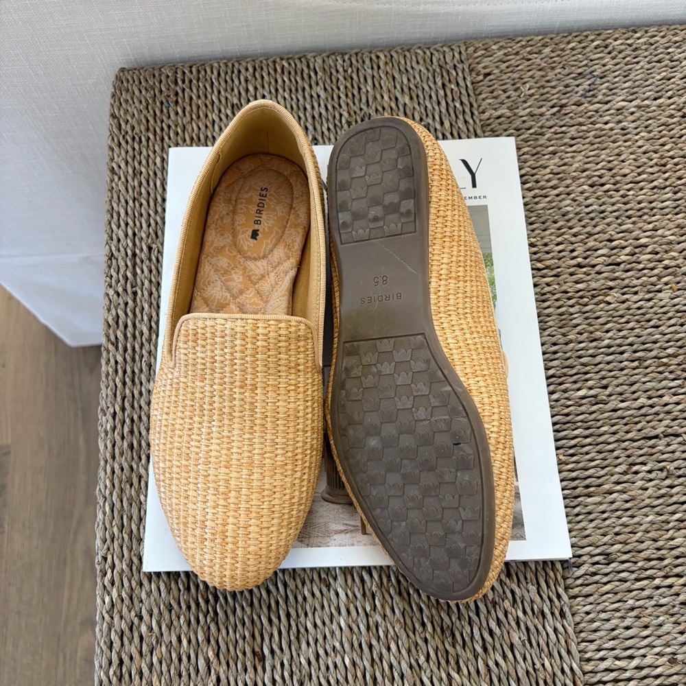 Birdies The Starling Flats Raffia Straw Woven
Loafers Women's Size 8.5 - Picture 8 of 9